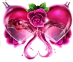 Champagne glasses with roses premium symbol