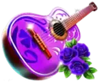 Purple guitar premium symbol